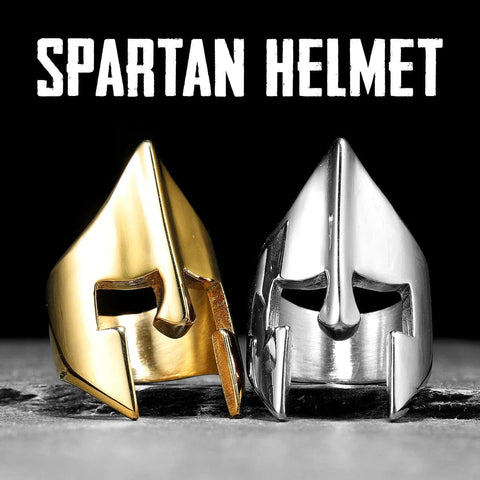 Spartan Helmet Men Ring of Strength & Honor ring Viking Warriors