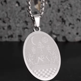 Stainless Steel Masonic Pendant Necklaces Necklace Viking Warriors