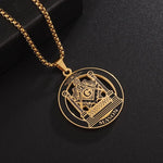 Stainless Steel Masonic Pendant Necklaces Necklace Viking Warriors