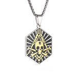 Stainless Steel Masonic Pendant Necklaces Necklace Viking Warriors