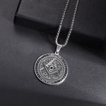 Stainless Steel Masonic Pendant Necklaces Necklace Viking Warriors