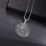 Stainless Steel Masonic Pendant Necklaces Necklace Viking Warriors
