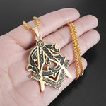 Stainless Steel Masonic Pendant Necklaces Necklace Viking Warriors