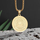 Stainless Steel Masonic Pendant Necklaces Necklace Viking Warriors