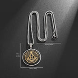 Stainless Steel Masonic Pendant Necklaces Necklace Viking Warriors