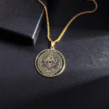 Stainless Steel Masonic Pendant Necklaces Necklace Viking Warriors