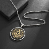 Stainless Steel Masonic Pendant Necklaces Necklace Viking Warriors