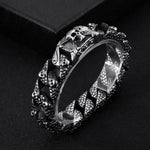 Stainless Steel Skull Curb Chain Bracelet Bracelets Viking Warriors