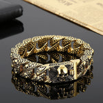 Stainless Steel Skull Curb Chain Bracelet Bracelets Viking Warriors
