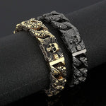 Stainless Steel Skull Curb Chain Bracelet Bracelets Viking Warriors
