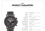 Stylish Chronograph Wooden Watch Watches Viking Warriors