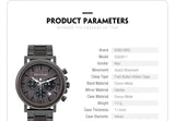 Stylish Chronograph Wooden Watch Watches Viking Warriors