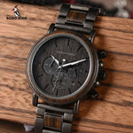 Stylish Chronograph Wooden Watch Watches Viking Warriors