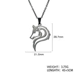 Stylish Viking Wolf Necklace Necklaces Viking Warriors