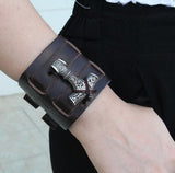 Thor Hammer Leather Wristband jewelery Viking Warriors