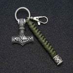 Thor Hammer Paracord Keychain Keychains Viking Warriors