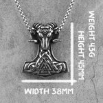 Thor's Hammer Goat Necklace Necklaces Viking Warriors