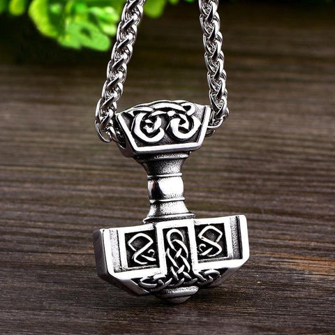 Thor's Hammer Pendant Necklaces Viking Warriors