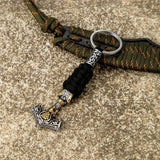 Thor's Hammer Survival Keychain Keychains Viking Warriors