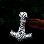 Thor's Hammer Wolf Necklace Charms & Pendants Viking Warriors