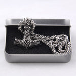 Thor's Hammer Wolf Necklace Charms & Pendants Viking Warriors