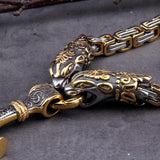 Thor's Hammer Wolves King's chain Necklace Necklaces Viking Warriors