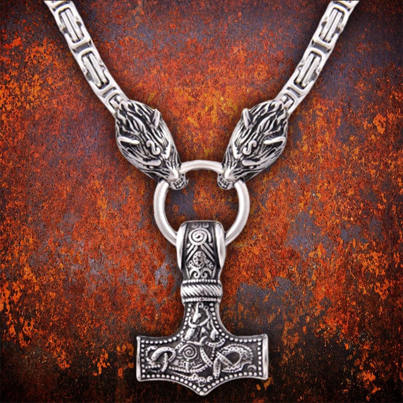 Hammer of Thor Pendant and Chain Vikings Collectable - Etsy Canada