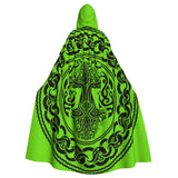Tree Of Life Celtic Cloak Hooded Medieval Costume Cape Hooded Cloak Viking Warriors