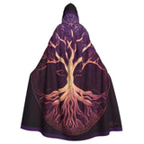 Tree Of Life Celtic Cloak Hooded Medieval Costume Cape Hooded Cloak Viking Warriors