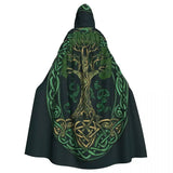 Tree Of Life Celtic Cloak Hooded Medieval Costume Cape Hooded Cloak Viking Warriors