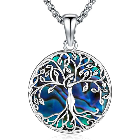 Tree of Life Necklace 925 Sterling Silver Necklaces Viking Warriors