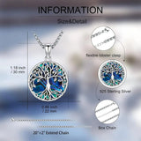 Tree of Life Necklace 925 Sterling Silver Necklaces Viking Warriors