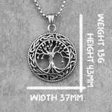 Tree of Life Necklace Yggdrasil Amulet Necklaces Viking Warriors