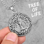 Tree of Life Necklace Yggdrasil Amulet Necklaces Viking Warriors