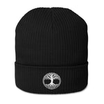 Tree of Life Organic ribbed Beanie beanie hat Viking Warriors