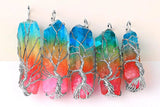 Tree of Life Rainbow Crystal Pendant Necklaces Viking Warriors