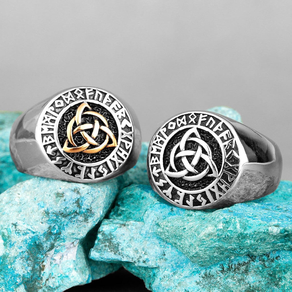 Trinity Rune Trinity Knot Viking Rune Rings | Viking Warriors