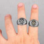Trinity Knot Viking Rune Rings Rings Viking Warriors