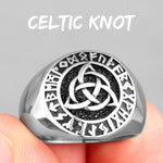Trinity Knot Viking Rune Rings Rings Viking Warriors