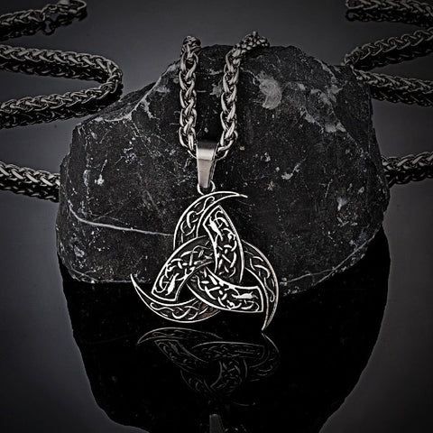 Triple Horn of Odin Necklace Necklaces Viking Warriors