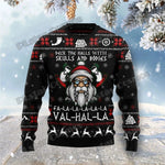Ugly Christmas Sweatshirts Viking Santa Claus Xmas Pullover sweatshirt Viking Warriors
