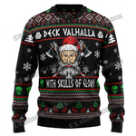Ugly Christmas Sweatshirts Viking Santa Claus Xmas Pullover sweatshirt Viking Warriors