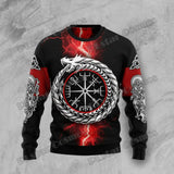 Ugly Christmas Sweatshirts Viking Santa Claus Xmas Pullover sweatshirt Viking Warriors
