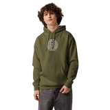 Fenrir Wolf Embroidered Hooded Sweatshirt