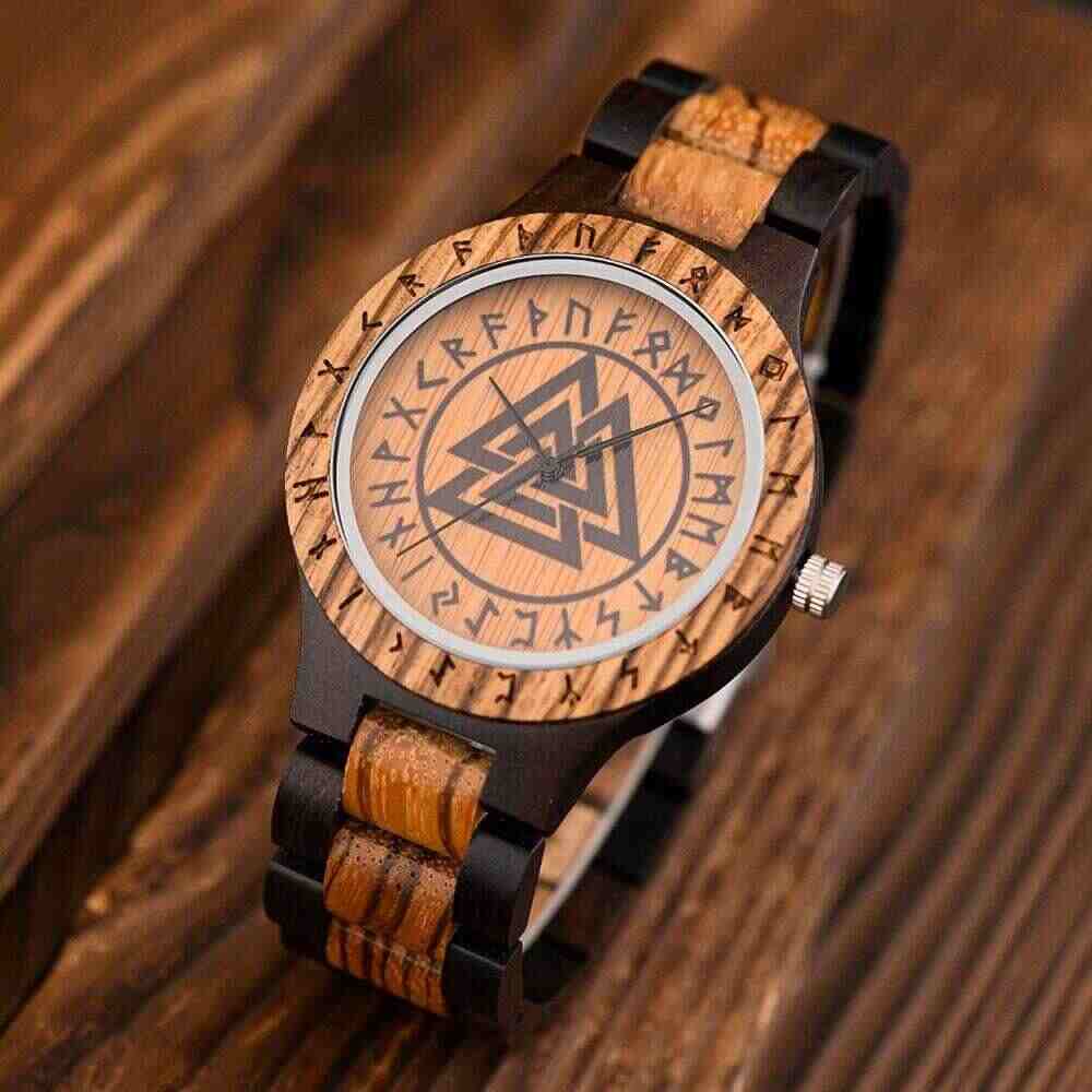 Viking Watch Cool Wood Watches Personalized Viking Compass