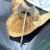 Valkyrie Double Blade Axe Hair Stick Hair pin Viking Warriors