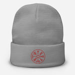 Vegvisir Embroidered Beanie beanie hat Viking Warriors