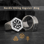 Vegvisir Symbol Runic Ring Rings Viking Warriors