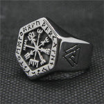 Vegvisir Symbol Runic Ring Rings Viking Warriors