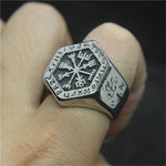 Vegvisir Symbol Runic Ring Rings Viking Warriors